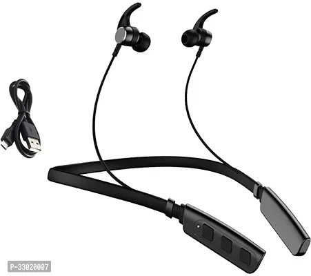 New WeRock B235 Wireless Neckband with Mic Powerful Stereo Sound Quality BT Headset W33 Bluetooth Headset (Black, In the Ear)-thumb0