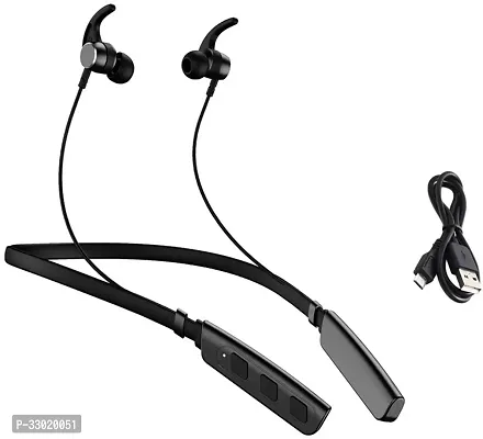 New WeRock B235 Wireless Neckband with Mic Powerful Stereo Sound Quality BT Headset W38 Bluetooth Headset (Black, In the Ear)