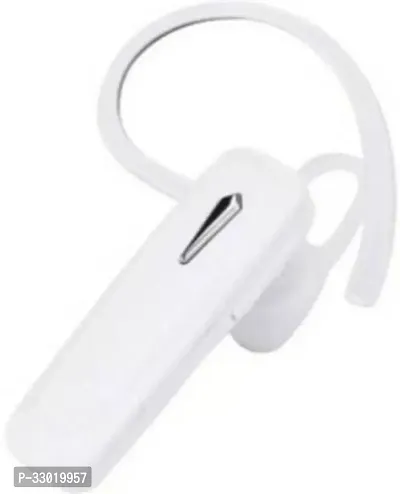 New WeRock K1 Single Ear Wireless Earbuds Bluetooth Headset with mic W145 Bluetooth Headset (White, True Wireless)-thumb0