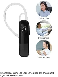 New WeRock K1 Single Ear Wireless Earbuds Bluetooth Headset with mic W1 Bluetooth Headset (Black, In the Ear)-thumb2