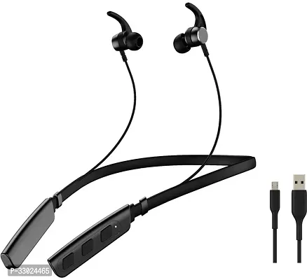 New WeRock B235 Wireless Neckband with Mic Powerful Stereo Sound Quality BT Headset W8 Bluetooth Headset (Black, In the Ear)-thumb0