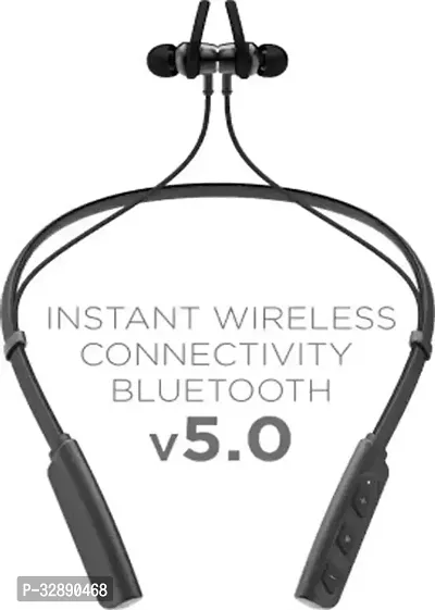 WeRock B235 Wireless Neckband with Mic Powerful Stereo Sound Quality BT Headset W36 Bluetooth Headset (Black, In the Ear)-thumb2