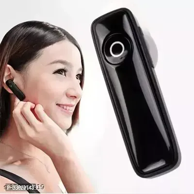 New WeRock K1 Single Ear Wireless Earbuds Bluetooth Headset with mic W14 Bluetooth Headset (Black, In the Ear)-thumb0