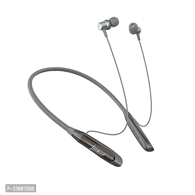 BH118 Play 3.0 in-Ear Bluetooth Neckband with Mic, 50Hrs Playtime, ASAP Charge, ENC Mic, 3 Voice Changer, BT v5.0, Smart Magnetic Buds, IPX4, Dual Pairing (Grey)-thumb0