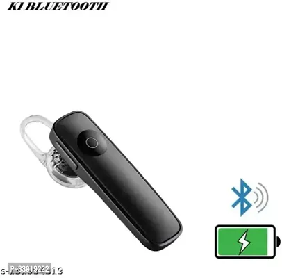 New WeRock K1 Single Ear Wireless Earbuds Bluetooth Headset with mic W26 Bluetooth Headset (Black, In the Ear)-thumb0