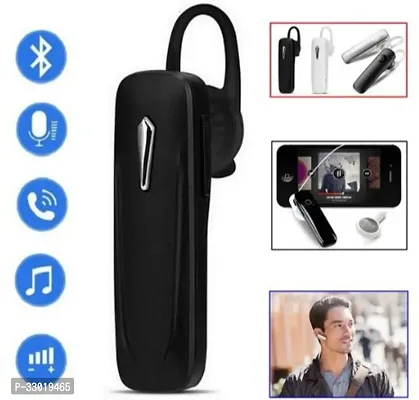 New WeRock K1 Single Ear Wireless Earbuds Bluetooth Headset with mic W408 Bluetooth Headset (Black, True Wireless)-thumb0