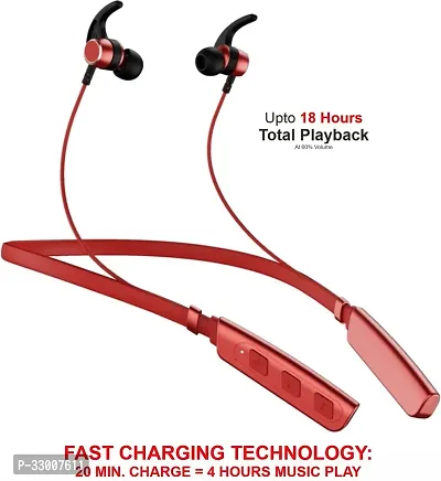 WeRock True Wireless B235 Blast Sound Quick Charge Bluetooth Neckband Super Sound W3 Bluetooth Headset (Red, In the Ear)-thumb2