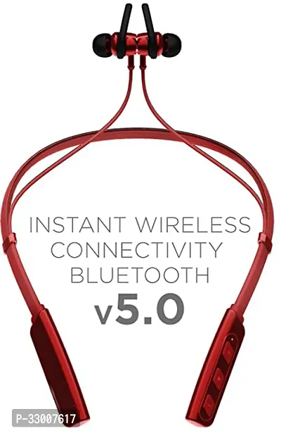 WeRock True Wireless B235 Blast Sound Quick Charge Bluetooth Neckband Super Sound W54 Bluetooth Headset (Red, In the Ear)-thumb3