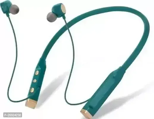 Stylish In-ear  Headphones in green color in pack of one-thumb0