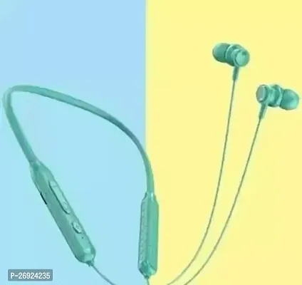 Stylish In-ear  Headphones in green color in pack of one-thumb0