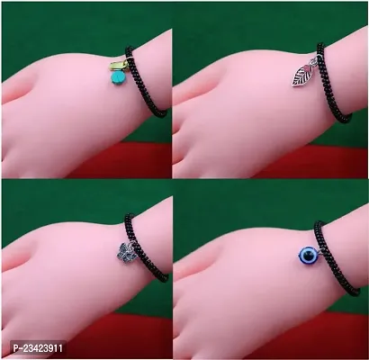 Evil Eye Adjustable Bracelet Nazar Amulet Protection Handblown Blue Glass  Charm | eBay