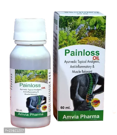 Amvia Pharma | Painloss Oil 60 Ml |  Painloss Relief Oil for Back Pain, Joint Pain, Low Back Pain  Body Pain-thumb0