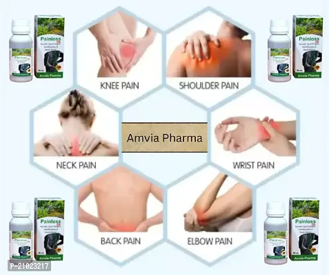 Amvia Pharma | Painloss Oil 60 Ml |  Painloss Relief Oil for Back Pain, Joint Pain, Low Back Pain  Body Pain-thumb2