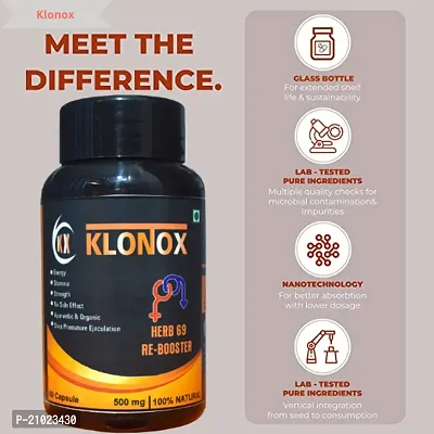 Klonox Herb 69 Re -Booster capsules in Ayurvedic |Stamina power | Ashvagandha | Shilajit-thumb4