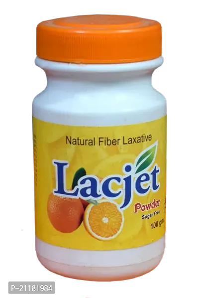 Amvia Pharma Lacjet Powder 100 Gm Sugar Free - Ayurvedic Laxative for Constipation  Indigestion Relief-thumb0