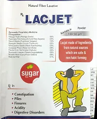 Amvia Pharma Lacjet Powder 100 Gm Sugar Free - Ayurvedic Laxative for Constipation  Indigestion Relief-thumb1