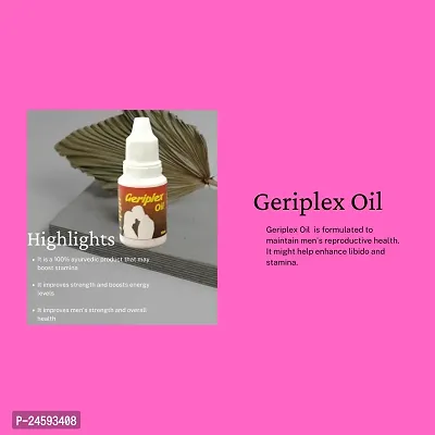 Geriplex Oil 15ml | Natural Rejuvenating Oil for Men | Enriched with  Ashwagandha Jaiphal and Black Seed-thumb3