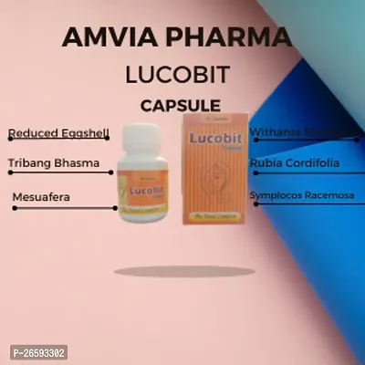 Amvia Pharma  Lucobit  30 capsule  ayurvedic medicine for  leucorrhoea treatment  Pack of 3-thumb2