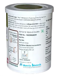 Amvia Pharma Bitupro protein powder 200gm - balanced nutrition with power of protein kesar elaichi flavour fortified with DHA-thumb1