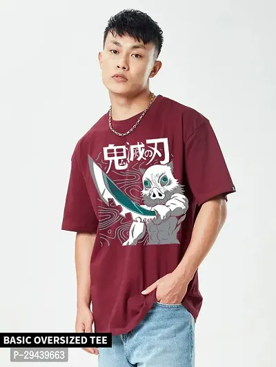 Men's Graphic Printed Oversized Tshirt-thumb0