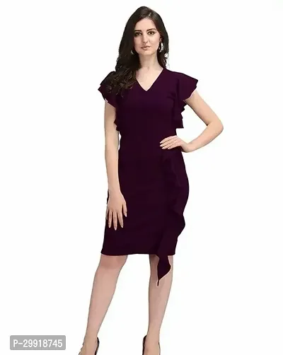 Trendy Stylish Crepe Dress for Women-thumb0