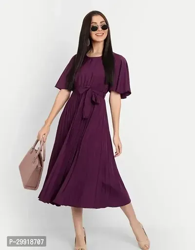 Trendy Stylish Crepe Dress for Women-thumb0