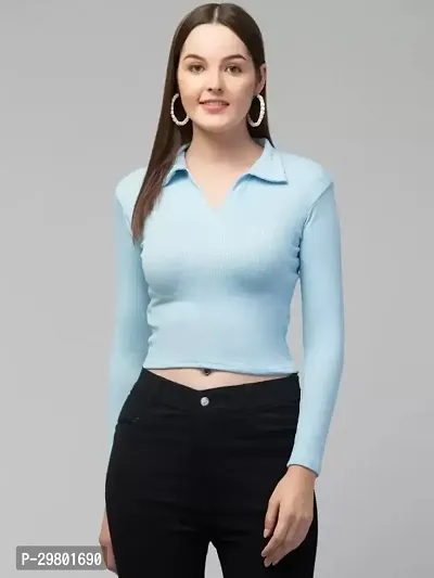 Stylish Lycra Solid Top for Women