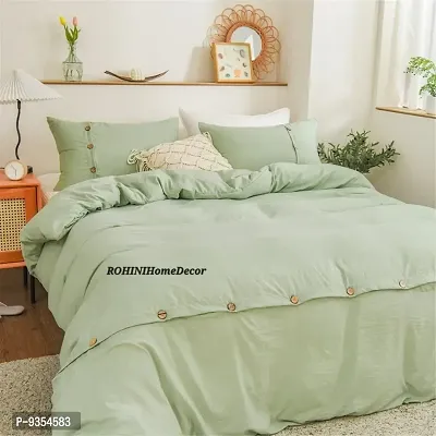 Stylish Fancy Cotton 1 Double Bedsheet With 2 Pillowcovers