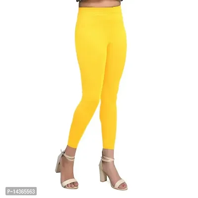 Buy FRENCH KLEIDER Girls Pack Of 3 Yellow Blue & White Solid Churidar  Length Leggings - Leggings for Girls 20346510 | Myntra