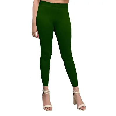 Kids Velocity Active Leggings Olive Green -