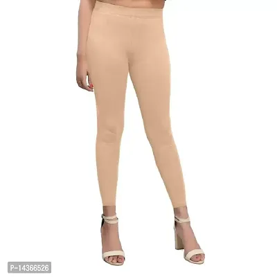 Buy Yogi Ankle Length Cotton with Lycra Leggings for Women and Girls  (Camel, Medium) 1 Pack Online In India At Discounted Prices