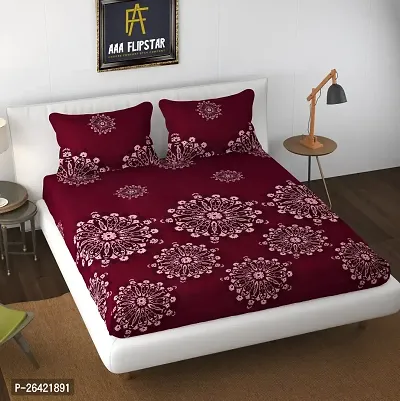 Classic Printed Double Bedsheet with Pillow Cover