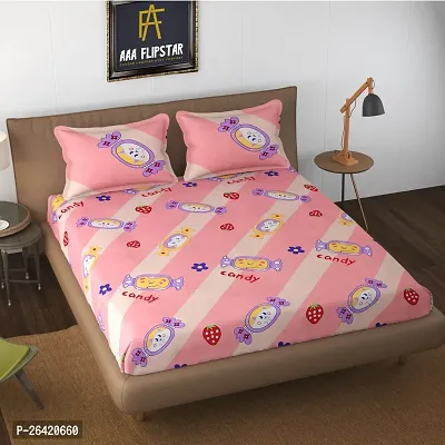 Classic Printed Double Bedsheet with Pillow Cover