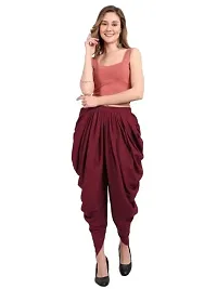 Fabulous Maroon  Viscose Rayon Solid Salwars For Women-thumb4