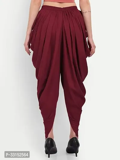 Stylish Rayon Pleated Dhoti Pant For Women-thumb2