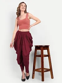 Fabulous Maroon  Viscose Rayon Solid Salwars For Women-thumb2