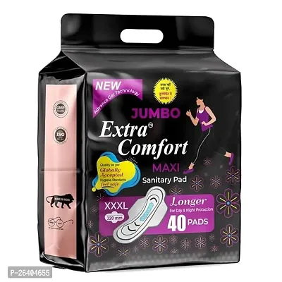 MADRIC Jumbo Extra Comfort Maxi | XXXL (320mm) | New Advance Gel Technology PACK OF 1 40 PCS (XXXL)