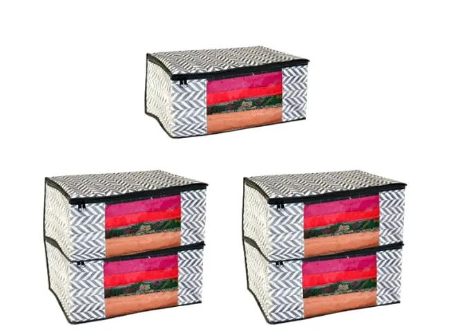 Stylish Non Woven Saree Organizers For Women (Pack Of 5)
