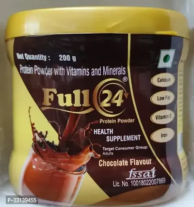 Protein Powder With Vitamin Nutrition Energy Weight Gain Muscle Growth Weakness Recovery Overall Health  Chocolate  200Gm-thumb0