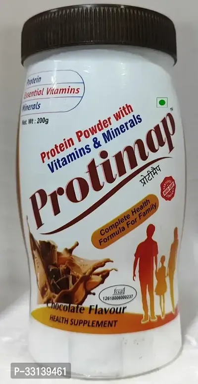 Protein Powder With Vitamin and Mineral For Nutrition Energy Strength Weight Muscle Growth Daily Wellness  Chocolate  200gm