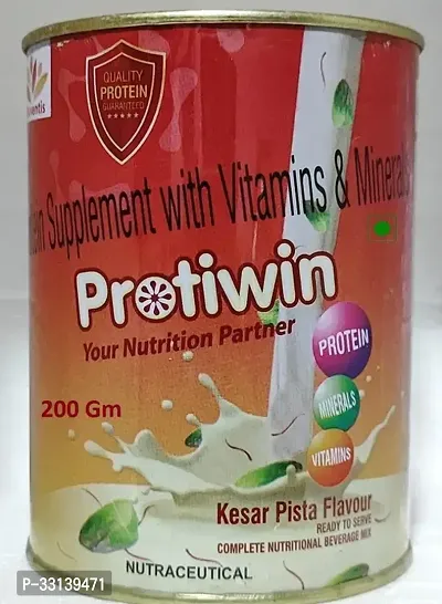 Protein Powder With Vitamin and Mineral For Energy Nutrition Strength Muscle Weight Growth Health Support  Kesarpista  200gm