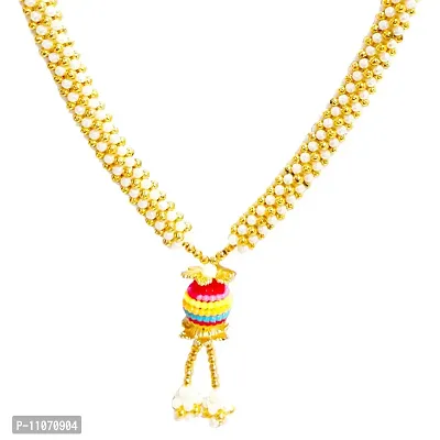 Ayodhya Bhakti Moti Haar Necklace for MURTI Mala and Photo Frame-thumb0