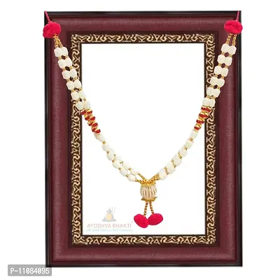 Golden Moti Haar Necklace for MURTI !! Mala Garland For God Idols !! HAR for DIETY !! Ganpati Kanthi !! Ganpati Mala !! Mala for Photo Frame !! Kanthi Har !! Deity Ornament-thumb4