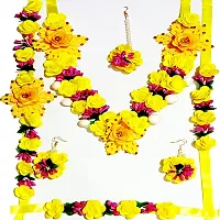 Yellow Jwellery Set for Women & Girls for Haldi !! Mehandi !! Bridal !! Baby Shower !! Marriage & Wedding-thumb1
