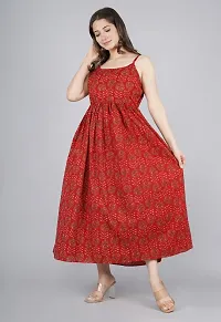 Fancy Rayon Printed Dress For Women-thumb3