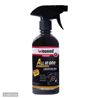 Weemed Liquid Car Polish for Bumper, Dashboard, Leather, Metal Parts, Tyres (250 ml)