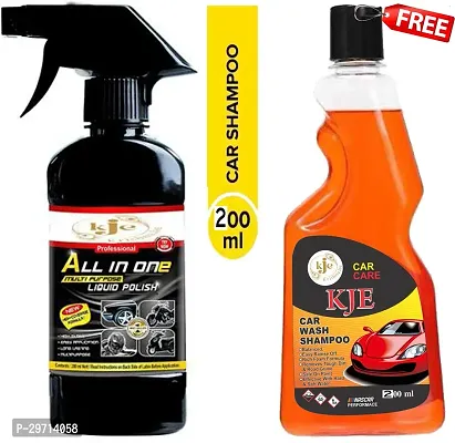 Liquid Car/Bike Polish for Bumper Dashboard and all surface (200 ml, Pack of 2)