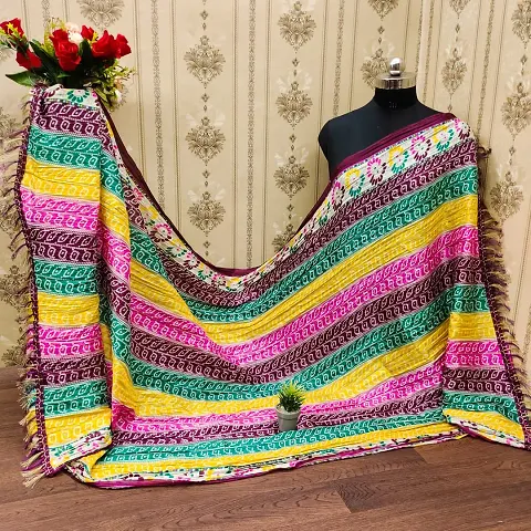 Stylish Chiffon Aari Work Dupattas For Women