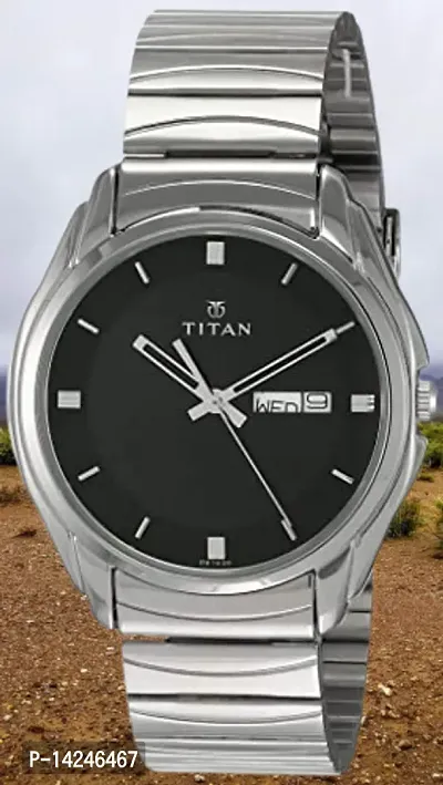Buy Titan Black Dial Watch For Men 1578 SM04 R Online In India At