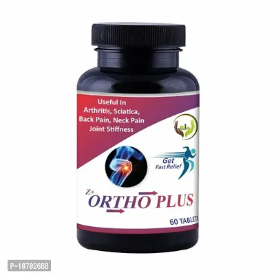 GH AYURVEDIC Ortho Tablets | Pain Relief Tablets | Naturally tackle body pain suitable for Men  Women( 60 Tablet) ( pack of 1)-thumb0